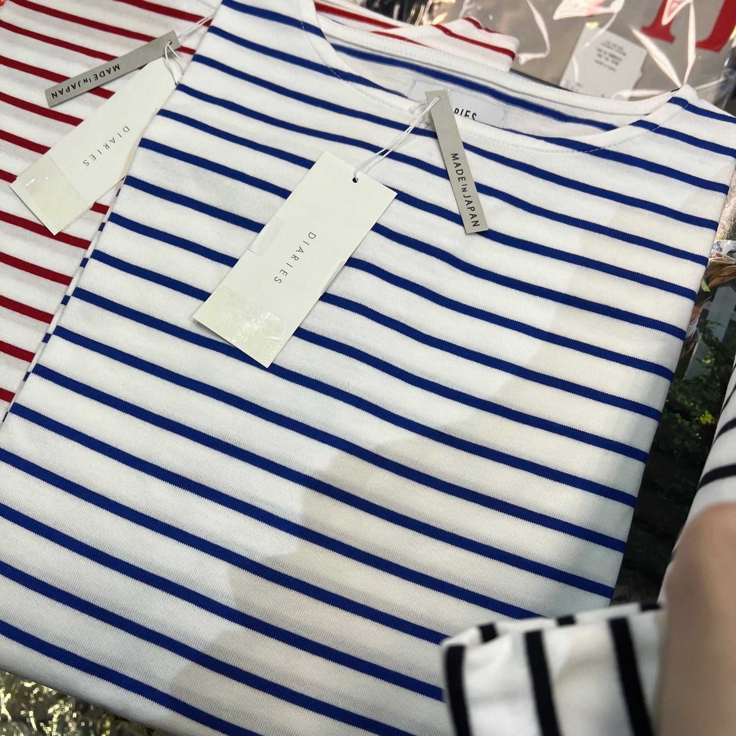 EXTRA20- Diaries Striped T-shirt, 3 Colors, made in Japan