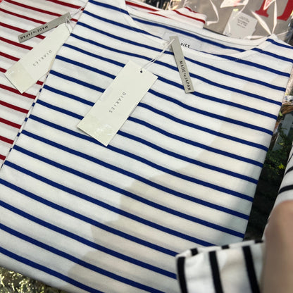 EXTRA30- Diaries Striped T-shirt, 3 Colors, made in Japan