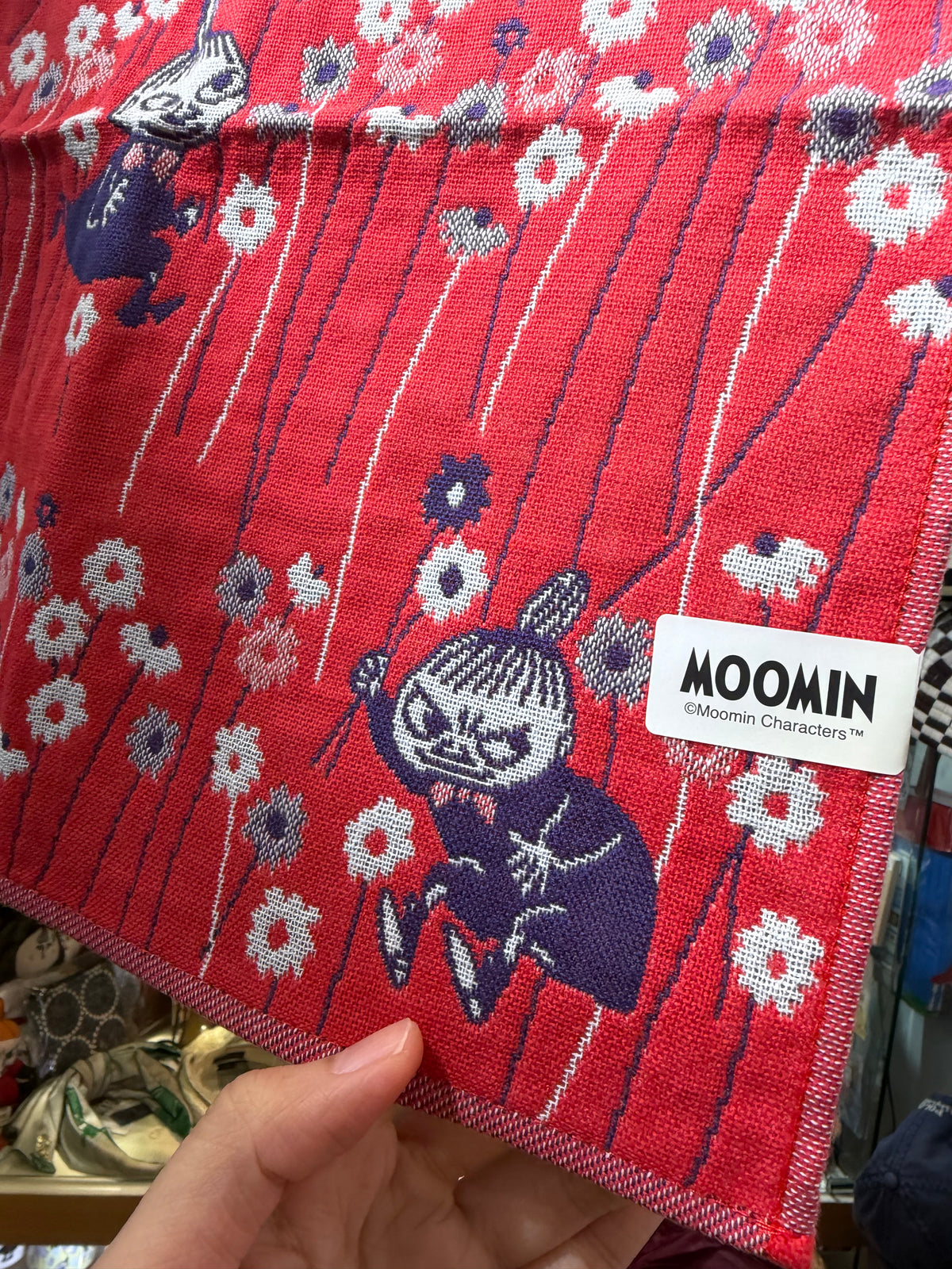 Moomin and Park Red Towel