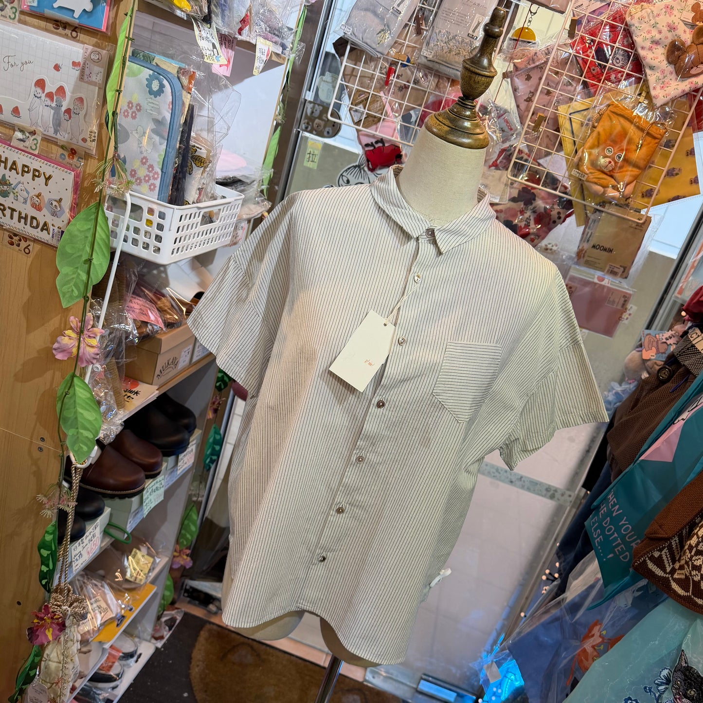 VM Natural Striped Shirt, made in Japan