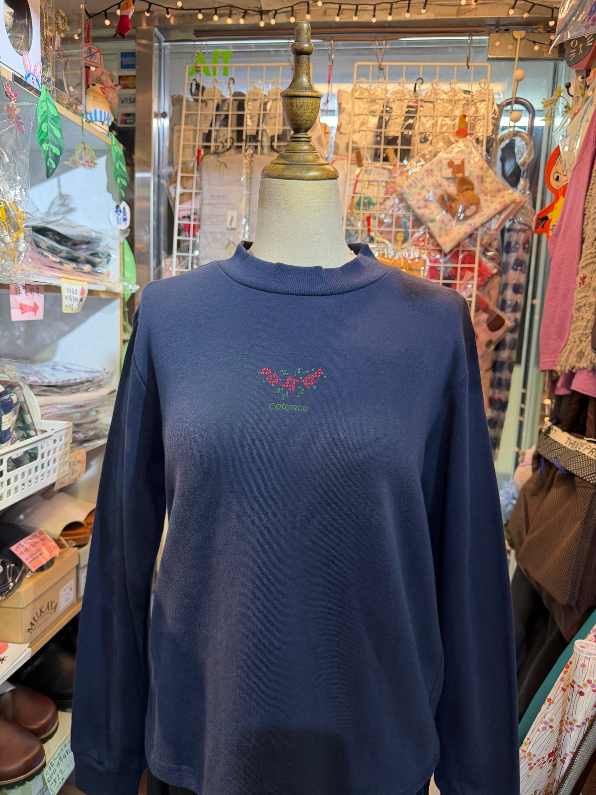 Sale- notorico Navy Sweatshirt