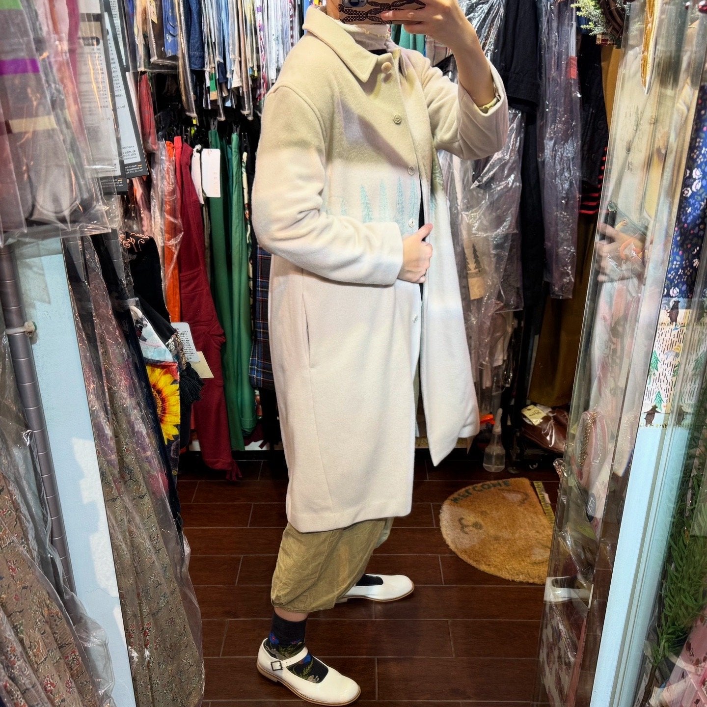 Sale- Haupia Oak and Forest Ivory Coat, made in Japan