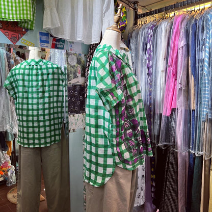 EXTRA20- Kilki Checked Top, 4 Colors, made in India