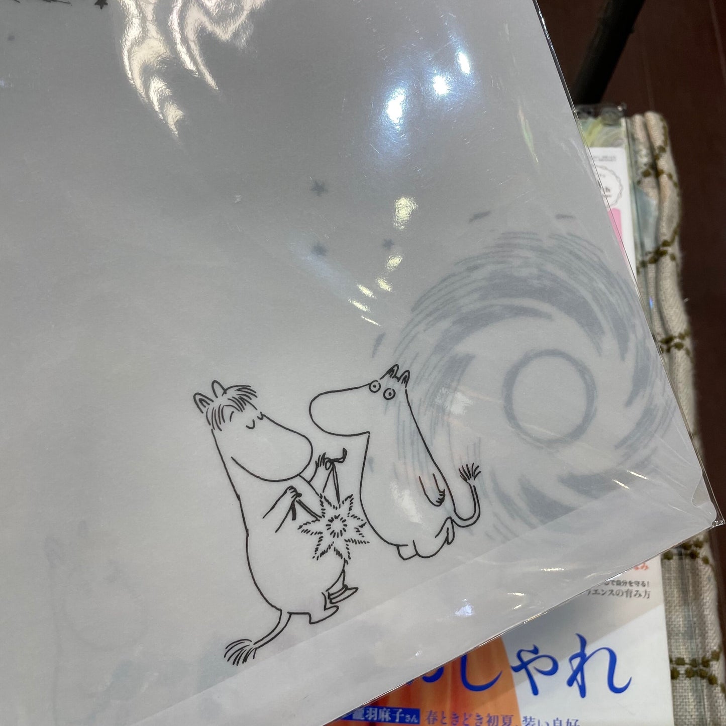 Moomin and Little My Paper File Folder, 2 pieces per set, made in Japan