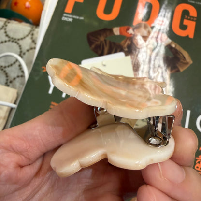 Fig London Beige Cat Hair Clip, made in Japan