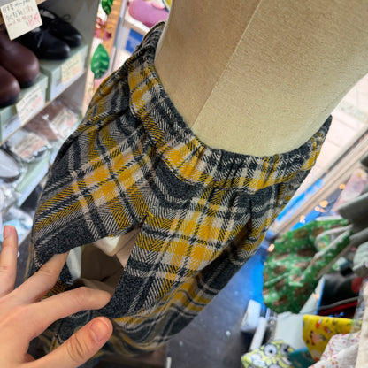 Sale- Nachukara Yellow Checked Skirt, made in Japan