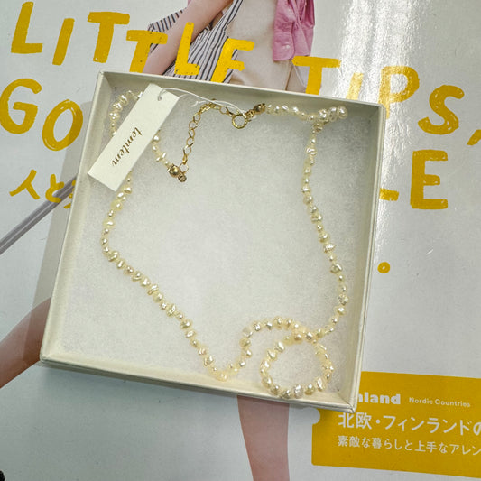 14kgf Freshwater Pearl Necklace, made in Japan