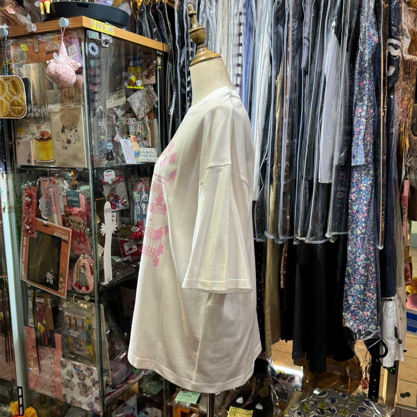 Sale- Miyao Music Staff White T-shirt, size M, made in Japan
