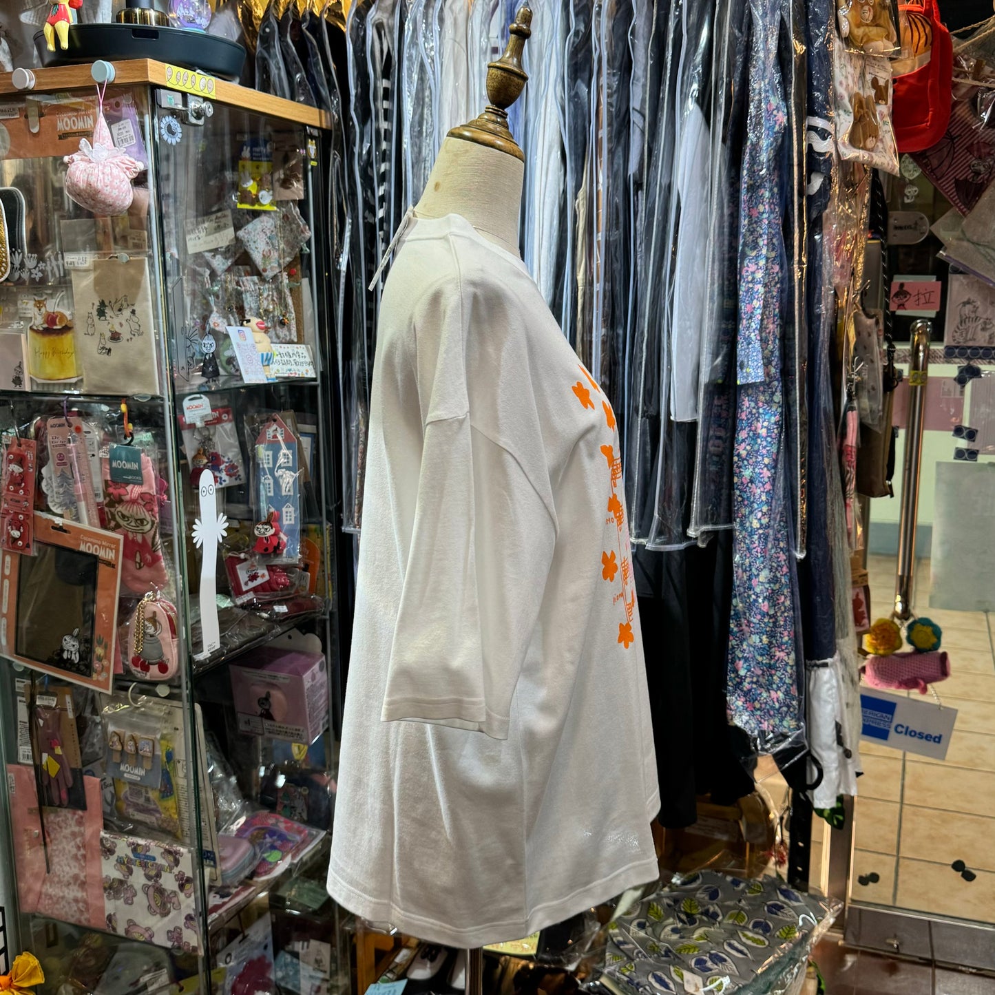 Sale- Miyao Music Staff White T-shirt, size M, made in Japan