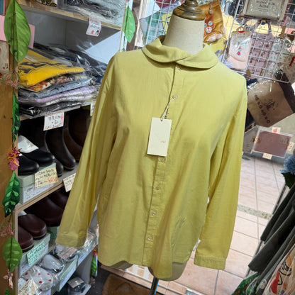 VM Yellow Round Collar Shirt, made in Japan