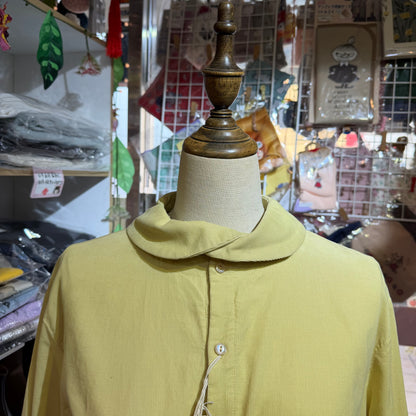 VM Yellow Round Collar Shirt, made in Japan