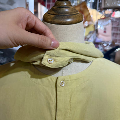 VM Yellow Round Collar Shirt, made in Japan