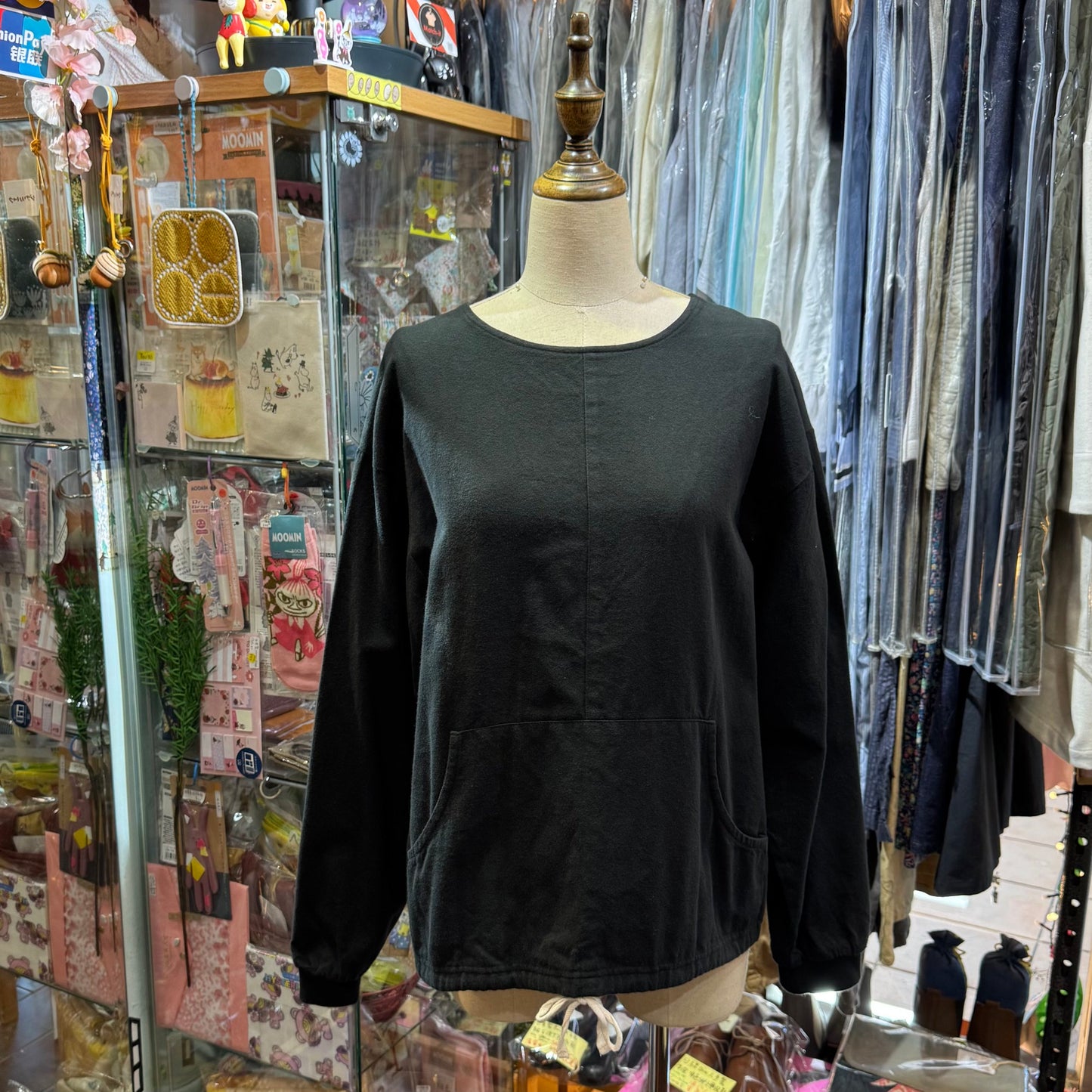 Sale- Vent Blanc 2Way Black Top, made in Japan