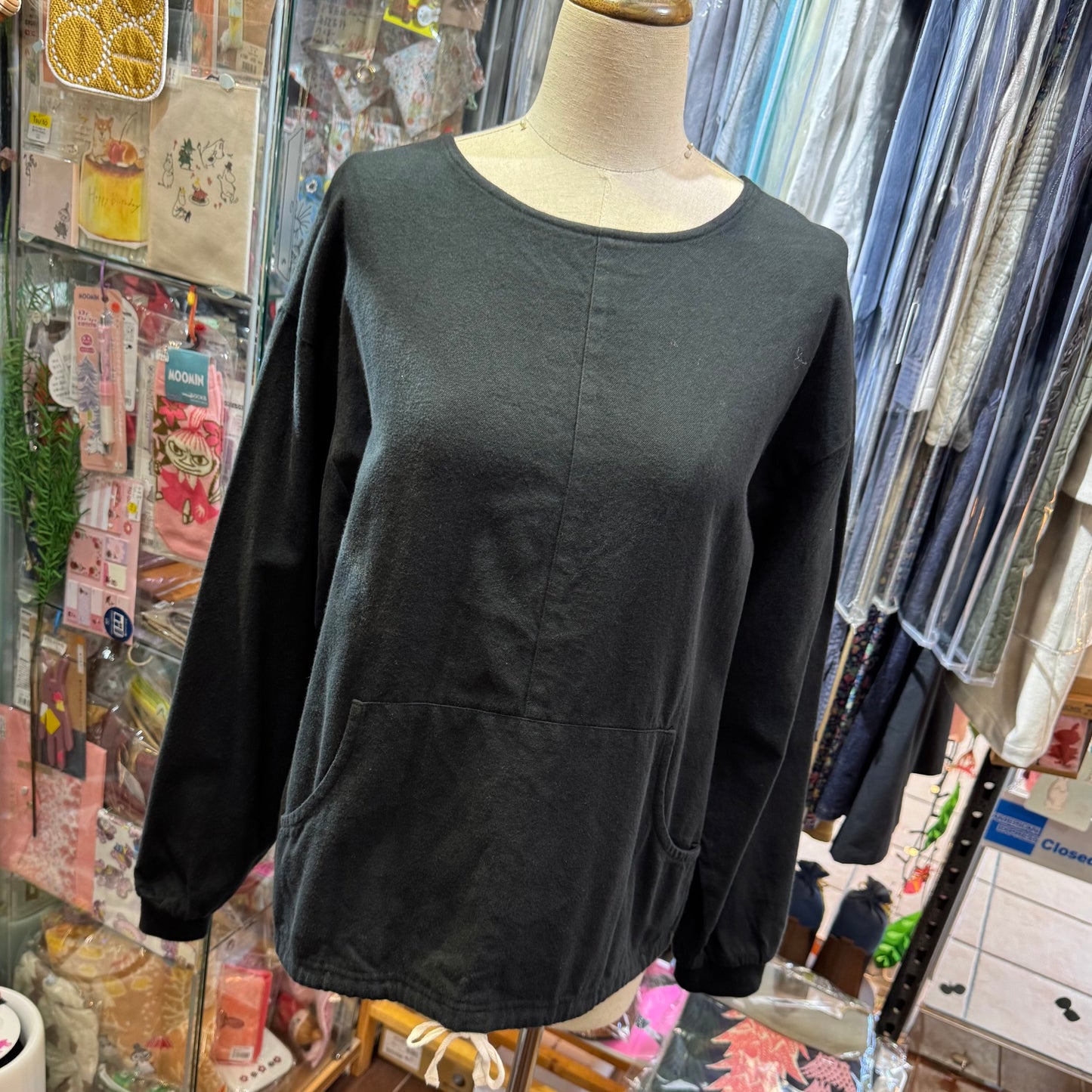 Sale- Vent Blanc 2Way Black Top, made in Japan
