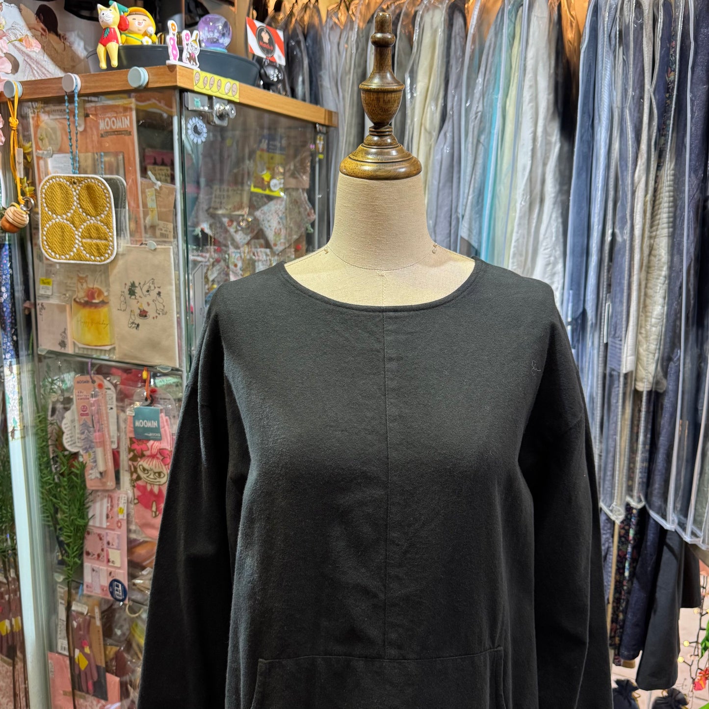 Sale- Vent Blanc 2Way Black Top, made in Japan