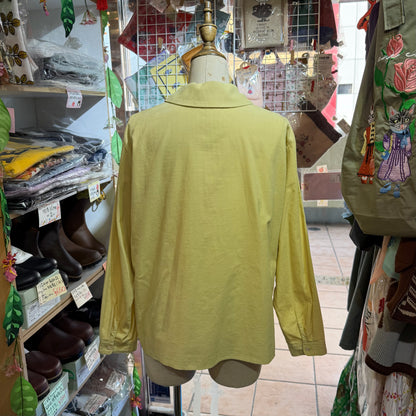 VM Yellow Round Collar Shirt, made in Japan