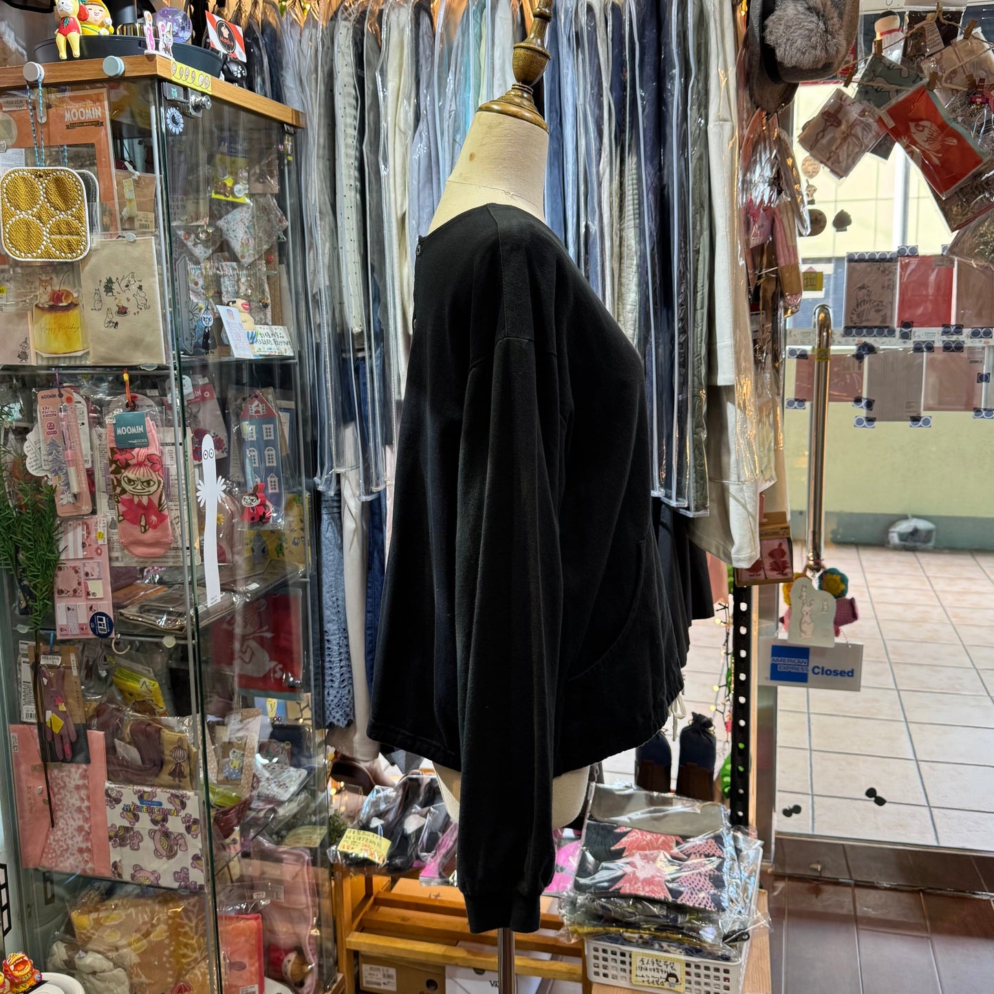 Sale- Vent Blanc 2Way Black Top, made in Japan