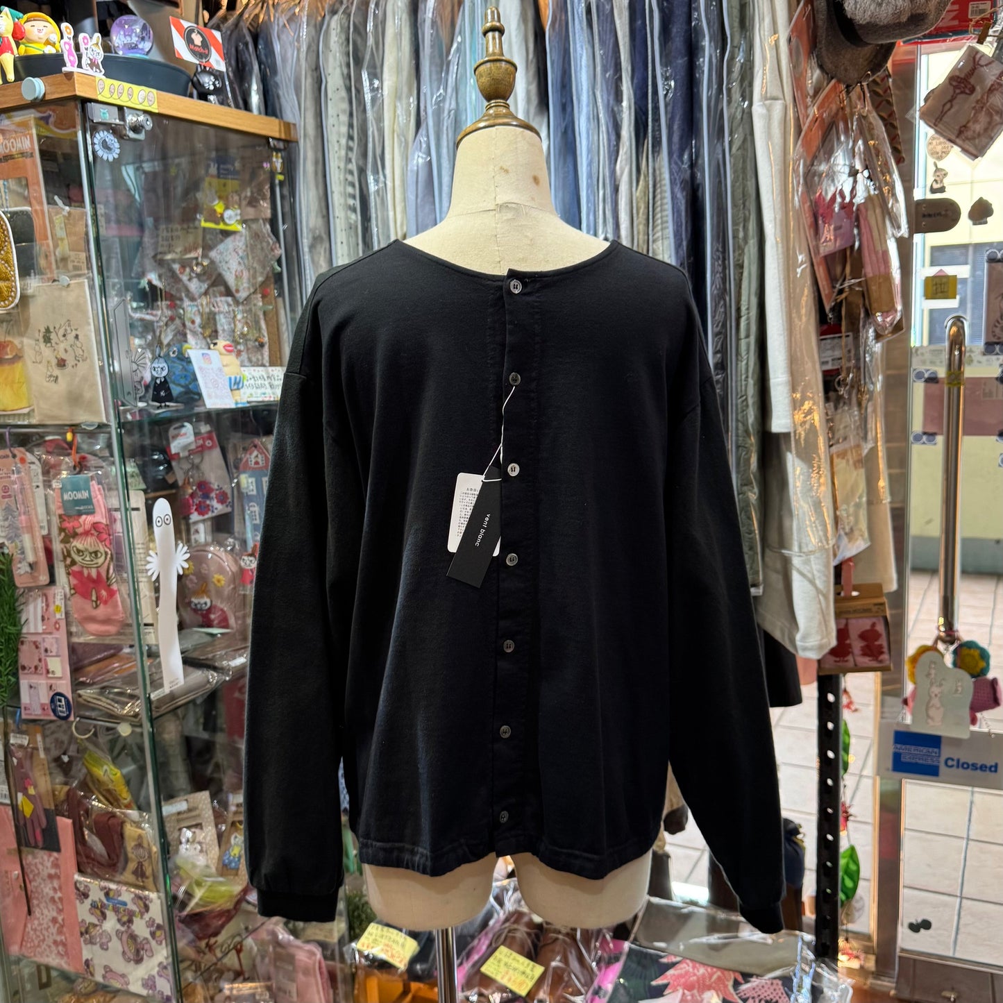 Sale- Vent Blanc 2Way Black Top, made in Japan