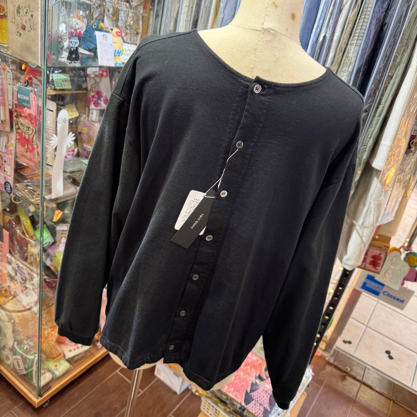 Sale- Vent Blanc 2Way Black Top, made in Japan