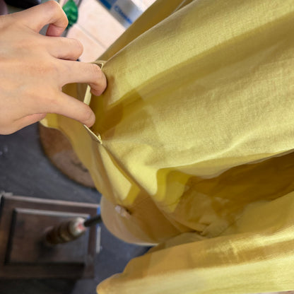 VM Yellow Round Collar Shirt, made in Japan