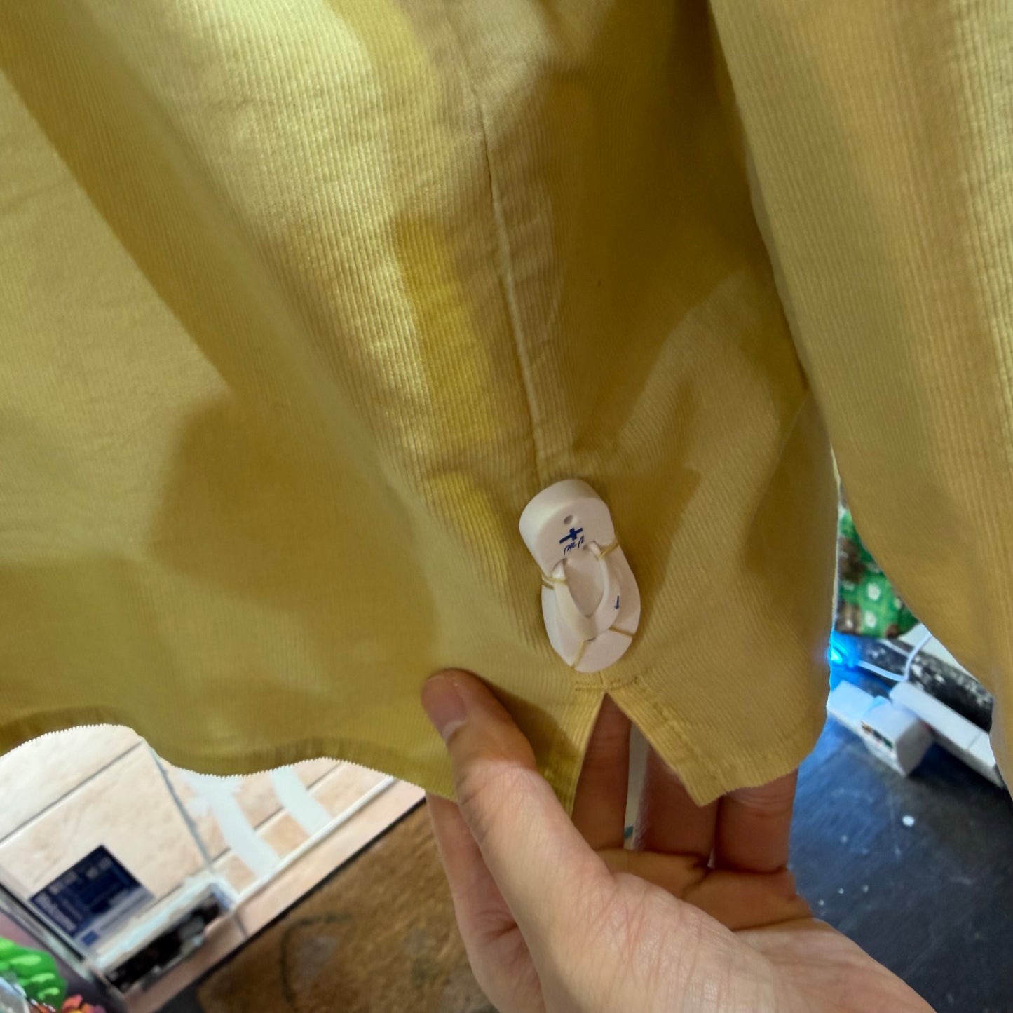 VM Yellow Round Collar Shirt, made in Japan