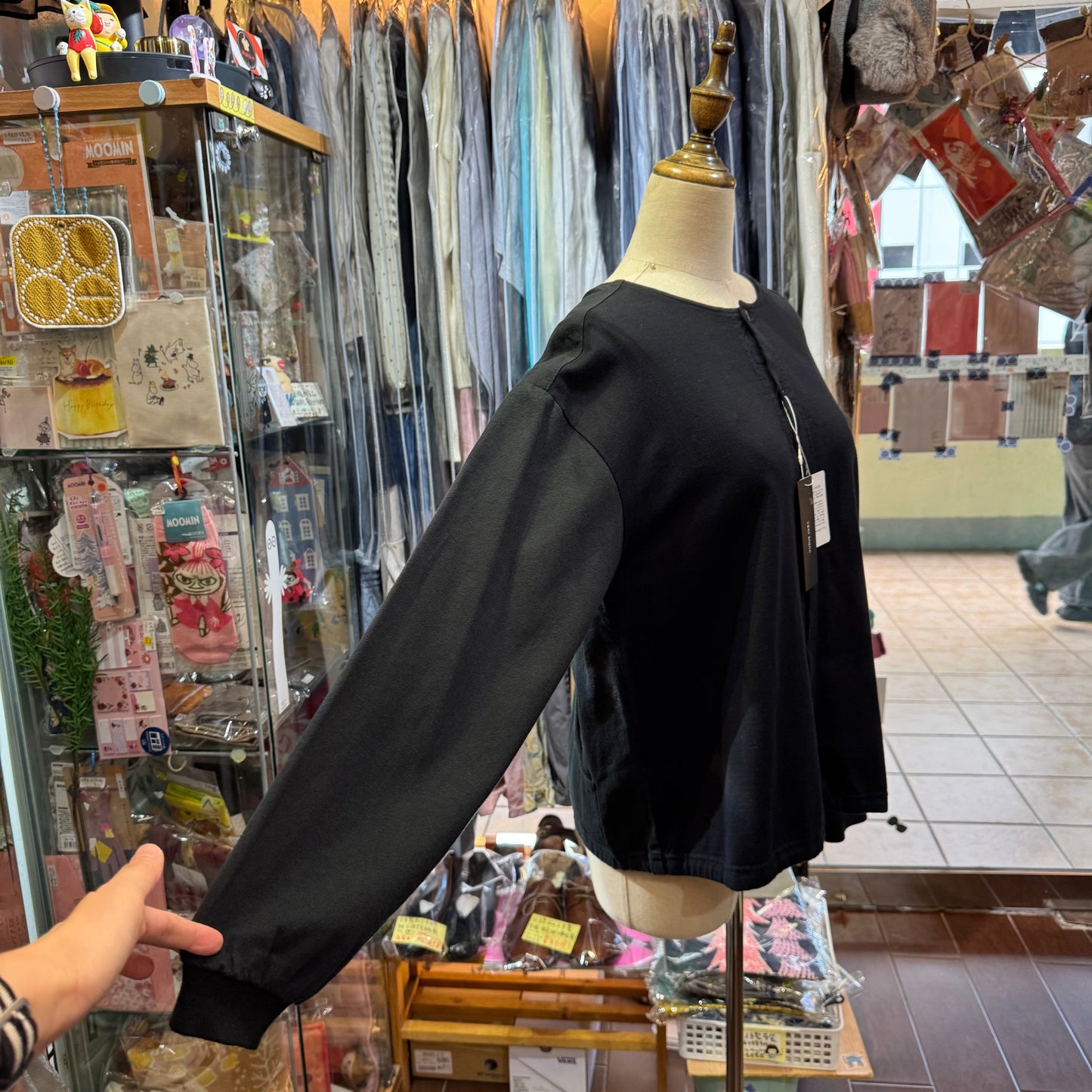 Sale- Vent Blanc 2Way Black Top, made in Japan