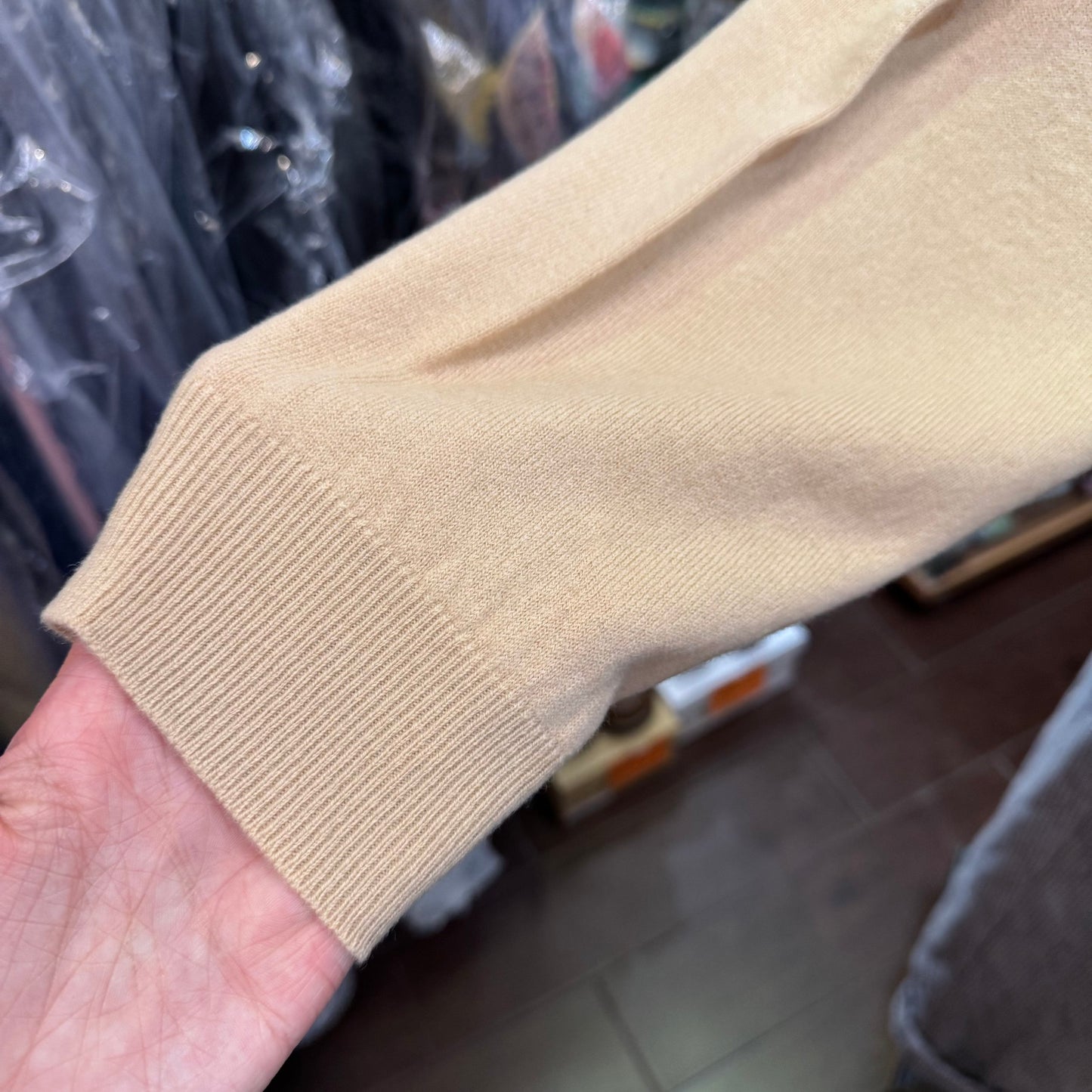 Hands of Creation Beige Merino Cardigan