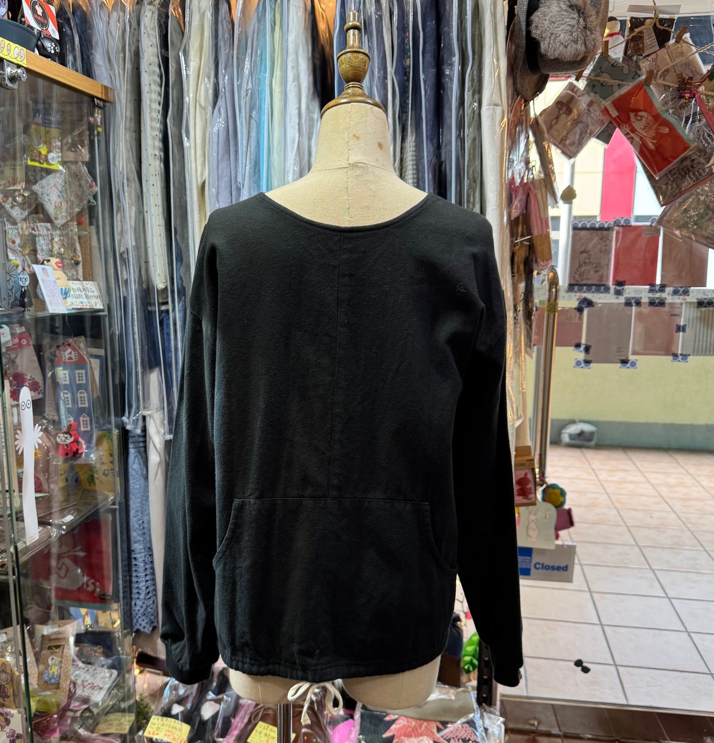 Sale- Vent Blanc 2Way Black Top, made in Japan