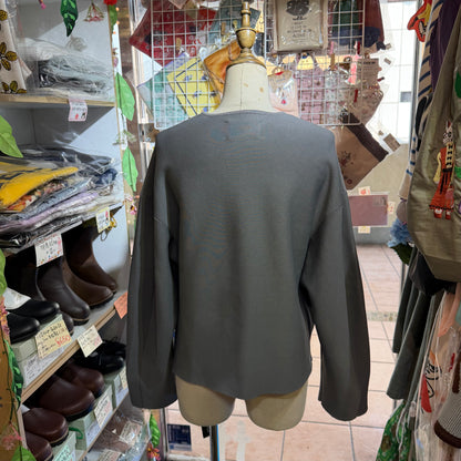 Siwaly Fluid Charcoal Cardigan