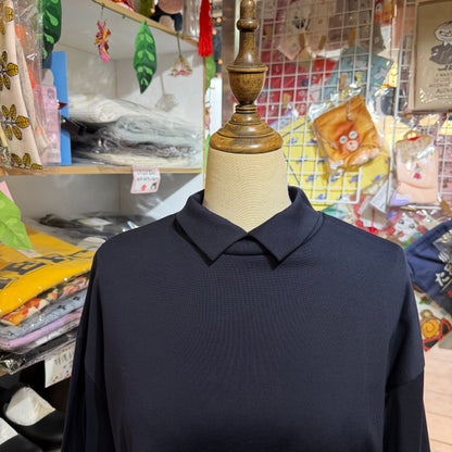Siwaly fluid Long Blouse, 2 Colors, made in Japan