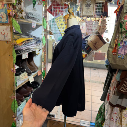 Siwaly fluid Long Blouse, 2 Colors, made in Japan