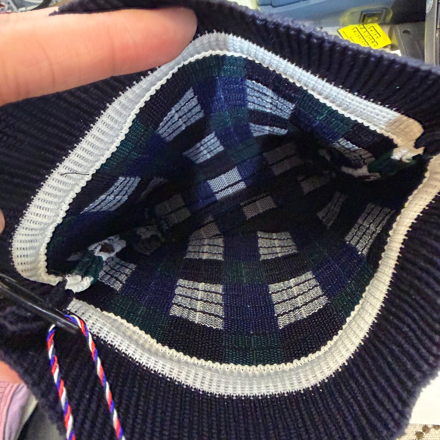 Tricotē Weaving PIXEL Pouch  Drawstring Bag, 2 Colors, made in Japan