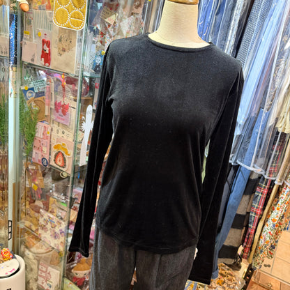 Midiumisolid Black Top, made in Japan