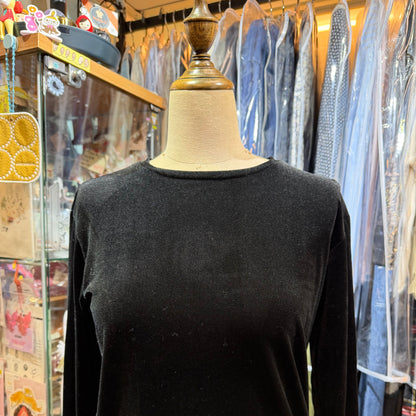 Midiumisolid Black Top, made in Japan