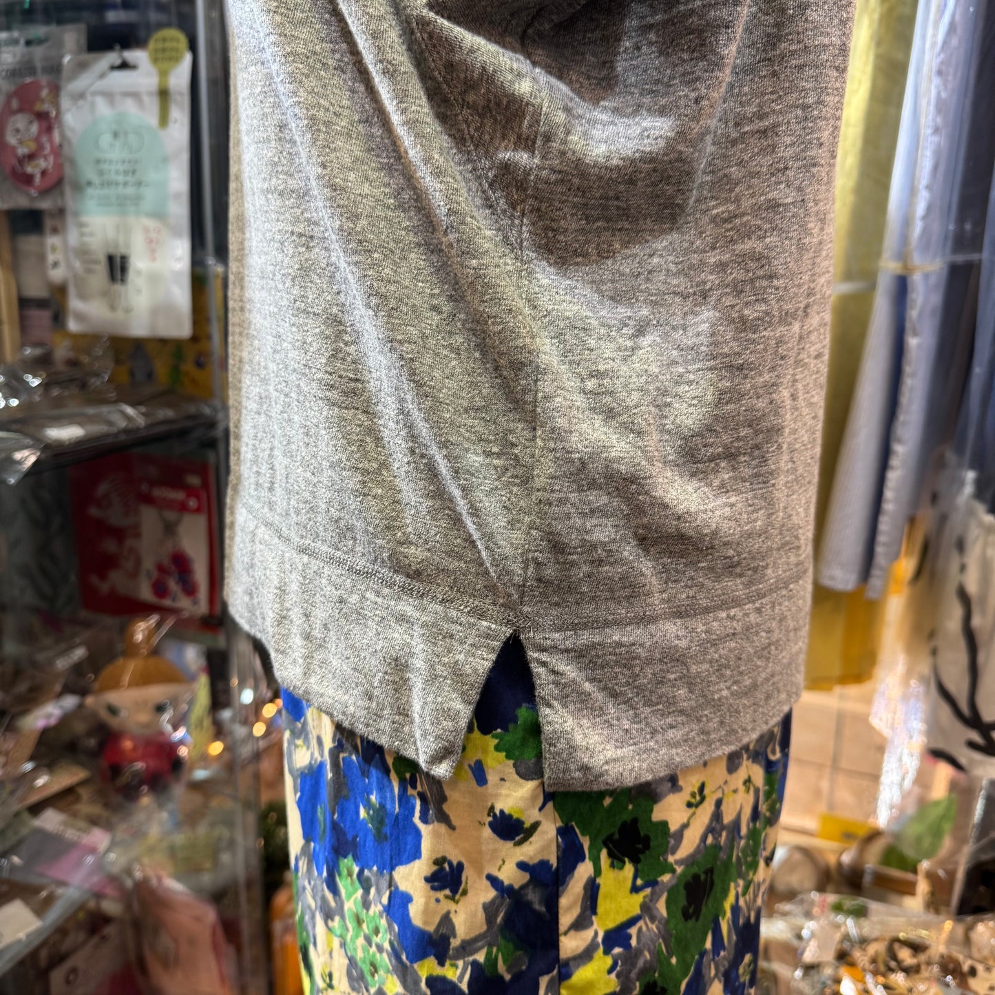 Ouvert Soda Water Grey T-shirt, made in Japan