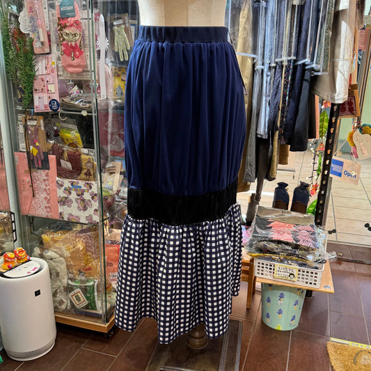 Sale- Marechal Terre Navy Skirt, made in Japan