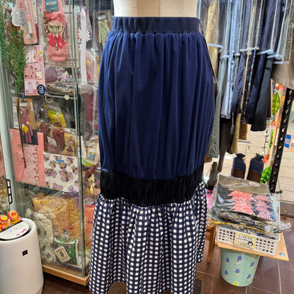 EXTRA30- Marechal Terre Navy Skirt, made in Japan