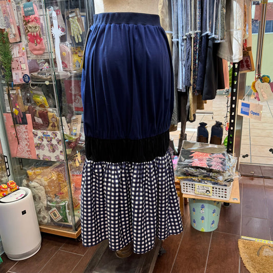 EXTRA30- Marechal Terre Navy Skirt, made in Japan