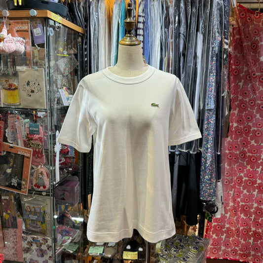 Sale- Lacoste X Beams Boy White A-line T-shirt, size 36, made in Japan