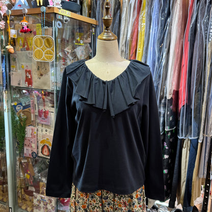 Mizuiro Ind Frill Top, 2 Colors, made in Japan
