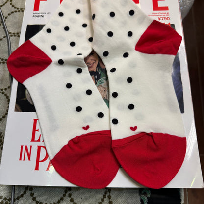 Pont de Chalons Polka Socks, 3 Colors, made in Japan