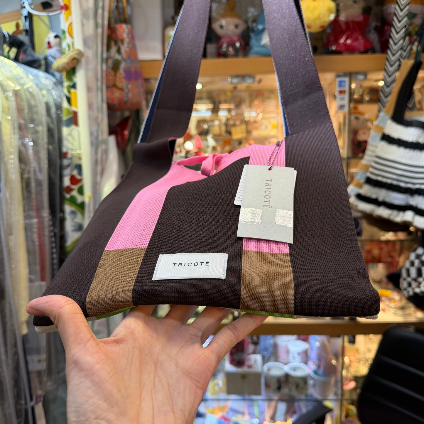 Tricotē Colored Arrange Knot Bag, 2 Colors, made in Japan