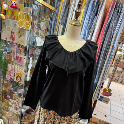 Mizuiro Ind Frill Top, 2 Colors, made in Japan