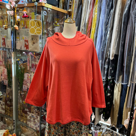 Estroislose Pink Hoodie Top, made in Japan