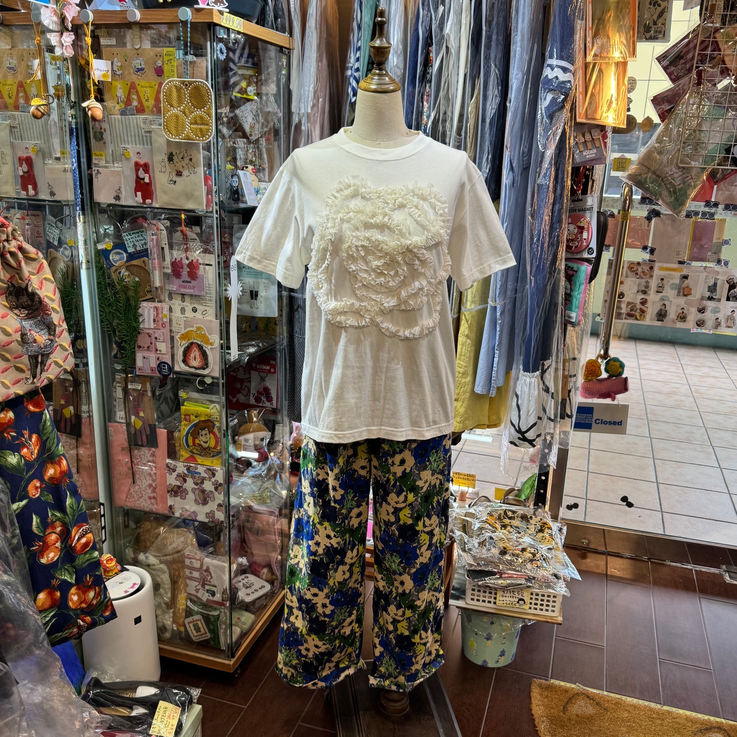 Iki Embroidery T-shirt, 2 Colors, made in Japan