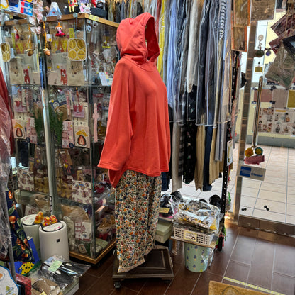 Estroislose Pink Hoodie Top, made in Japan