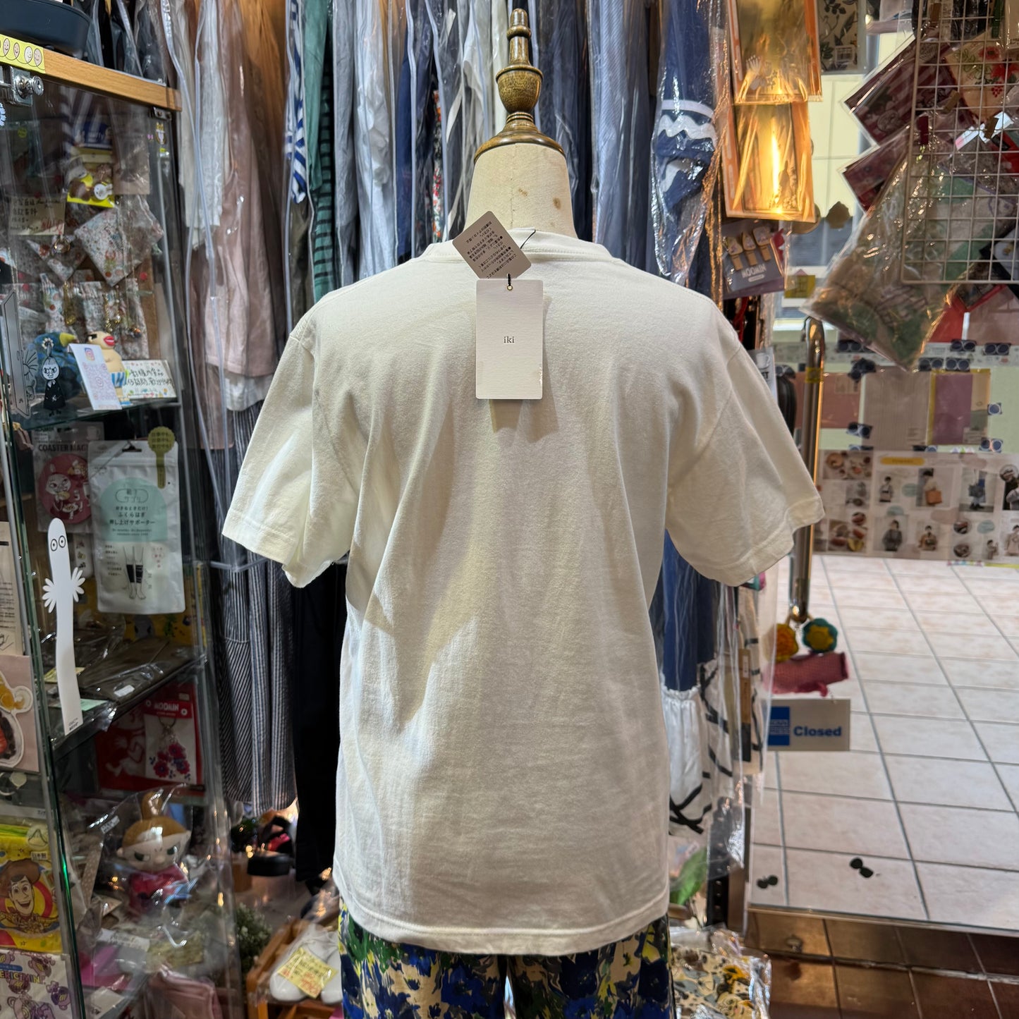 Iki Embroidery T-shirt, 2 Colors, made in Japan