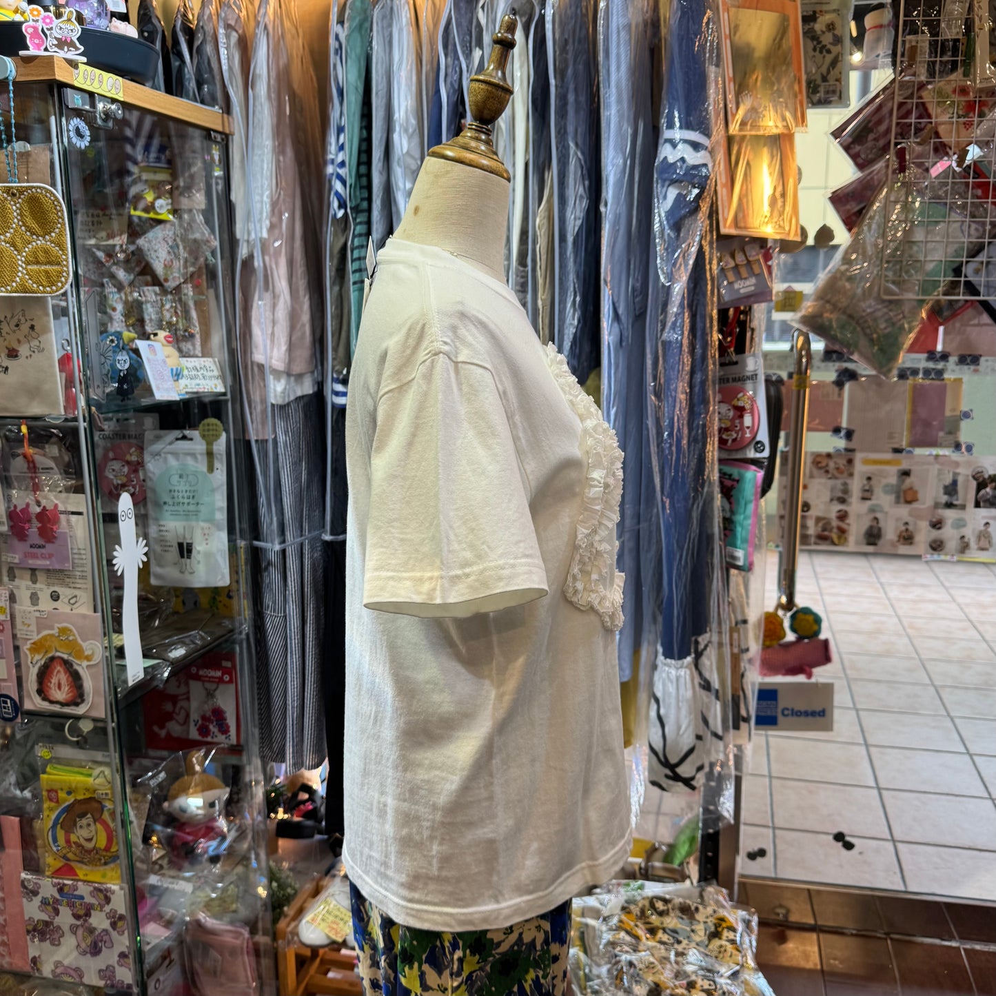 Iki Embroidery T-shirt, 2 Colors, made in Japan