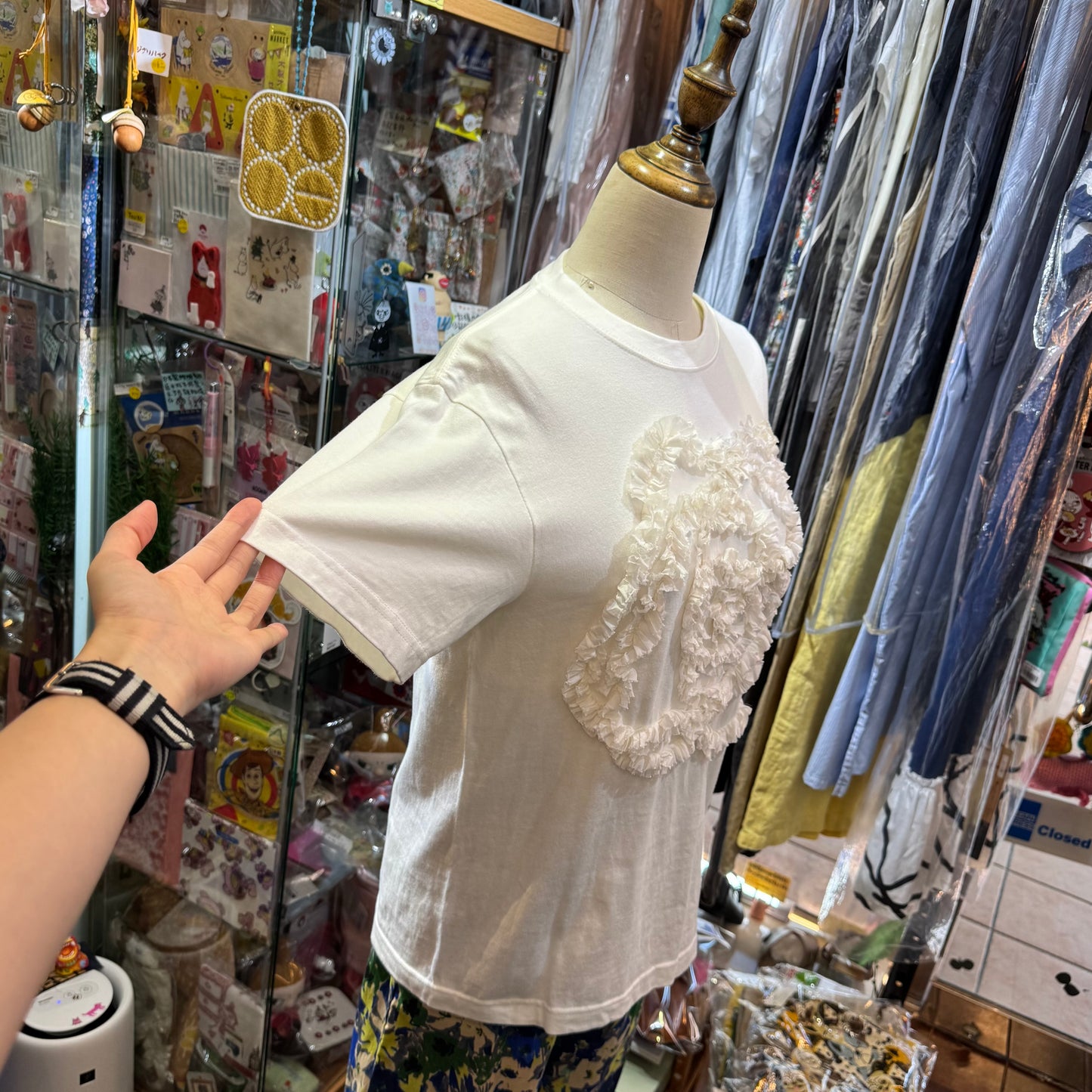 Iki Embroidery T-shirt, 2 Colors, made in Japan
