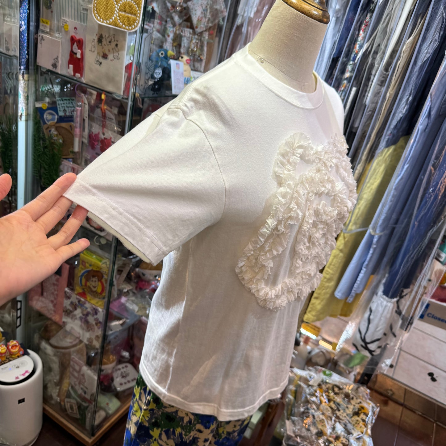 Iki Embroidery T-shirt, 2 Colors, made in Japan
